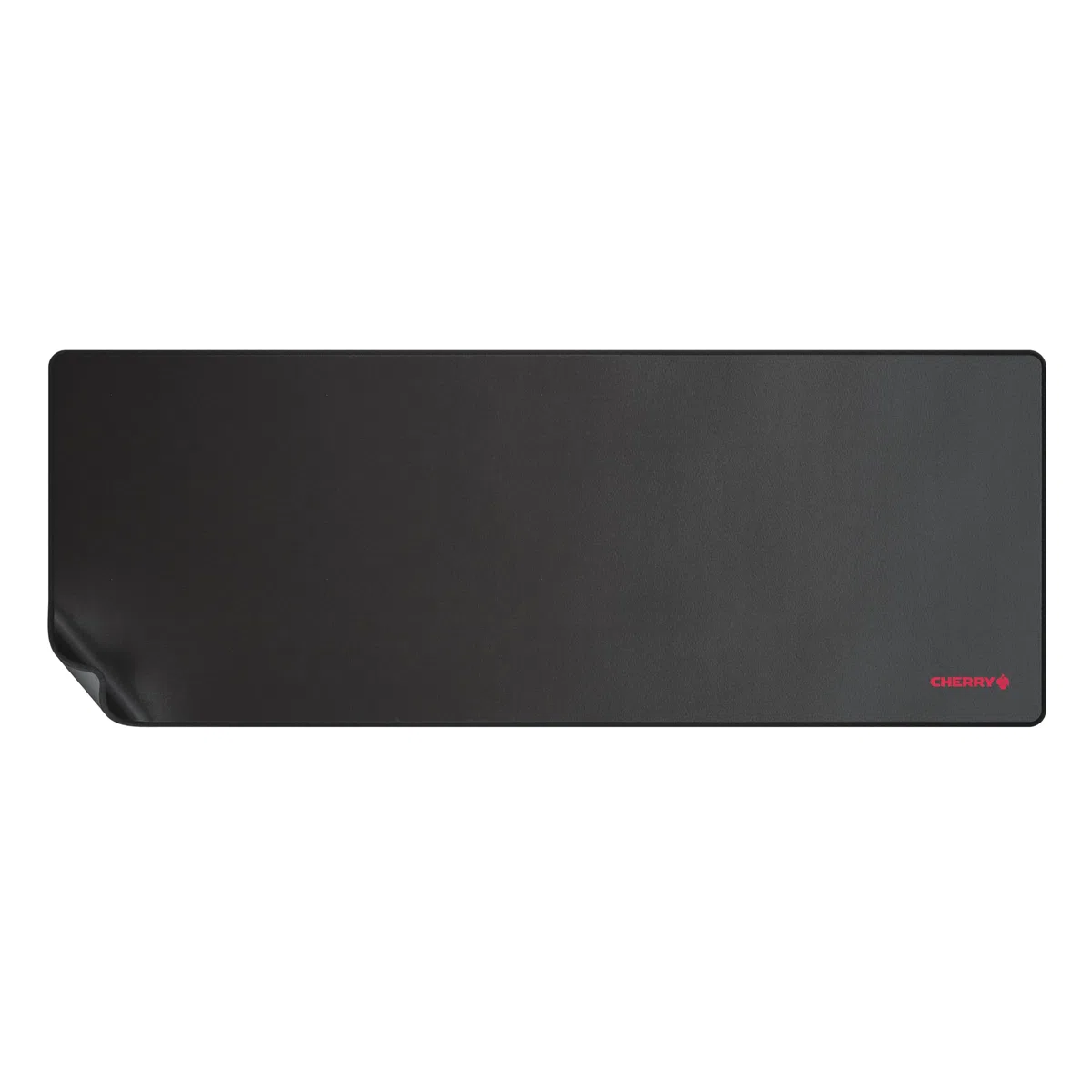 CHERRY MP 2000, Premium-Mauspad aus Stoff in XXL (800 x 350 x 5 mm), Glatte Oberfläche für Präzision, Vernähte Kanten, rutschfest, Zusammenrollbar, Schwarz
