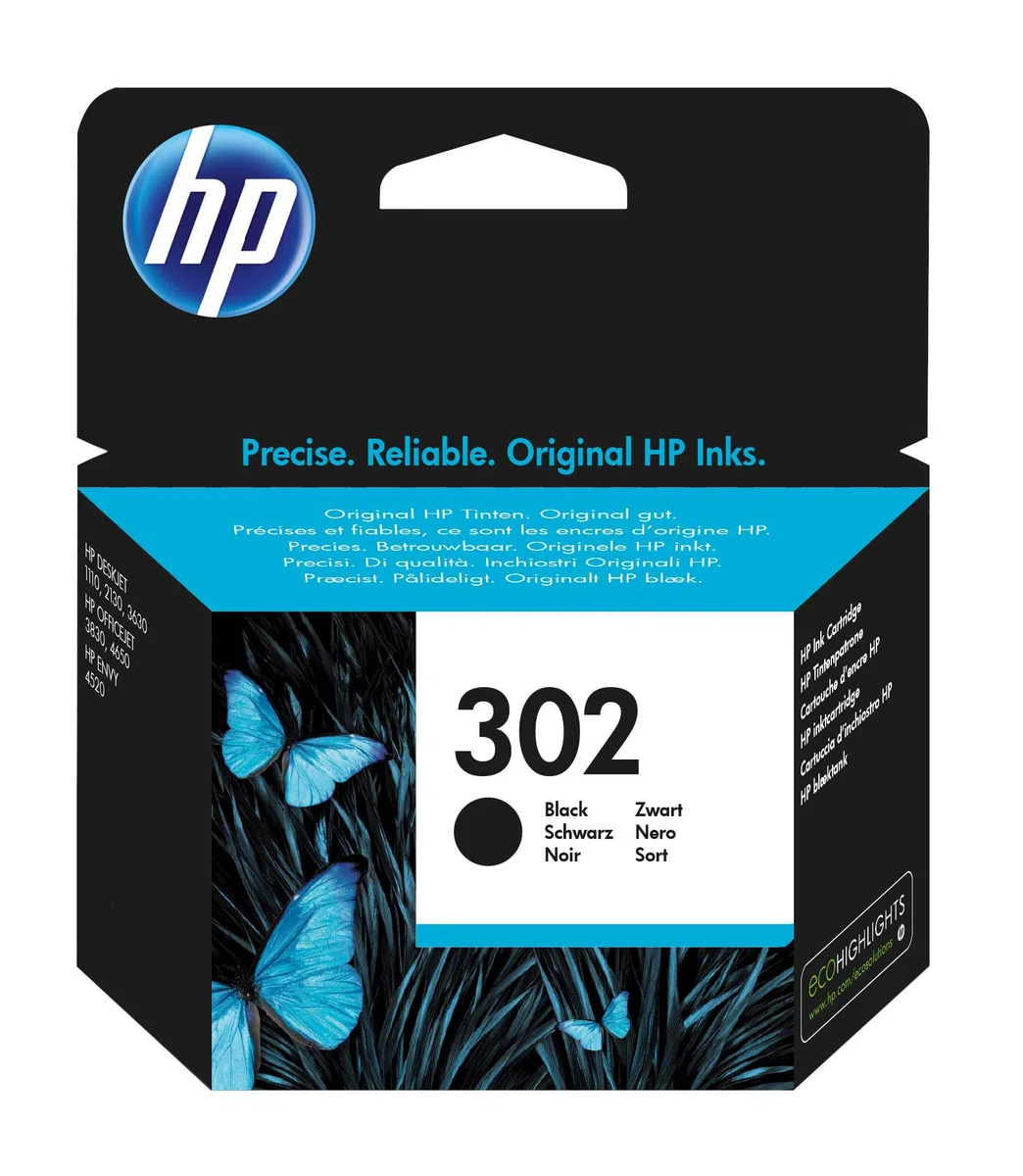 302 Schwarz Druckerpatrone F6U66AE für HP Officejet