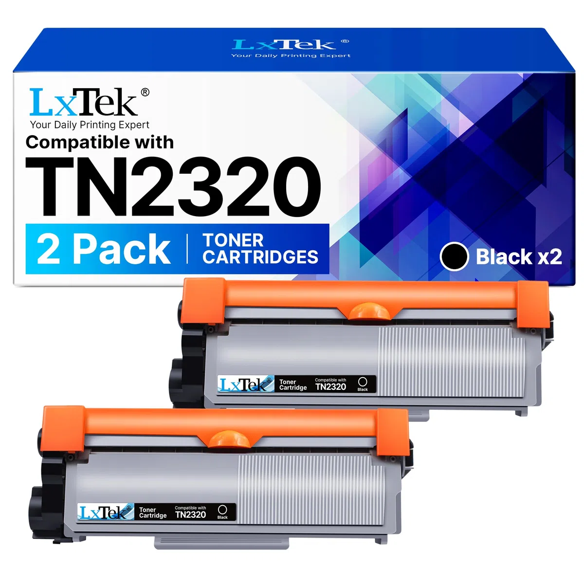 LxTek TN2320 Toner Kompatibel für Brother TN-2320 TN2320 TN-2310 Toner für Brother MFC-L2700DW MFC-L2700DN MFC-L2720DW HL-L2340DW HL-L2300D DCP-L2520DW DCP-L2540DN MFC-L2740DW HL-L2360DN (2 Schwarz)
