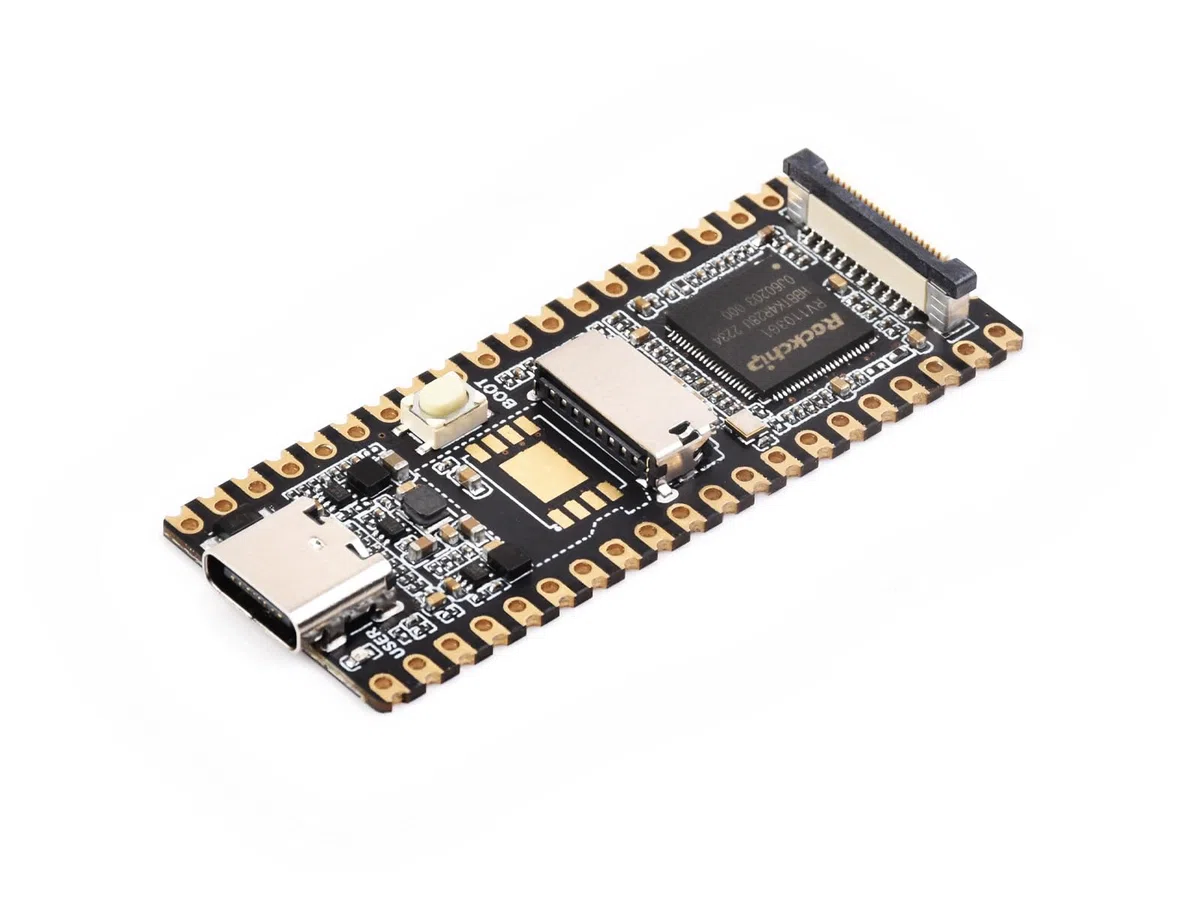 Waveshare LuckFox Pico Linux Micro Entwicklungsboard Basierend auf RV1103 Chip, Integriert ARM Cortex-A7/RISC-V MCU/NPU/ISP Prozessoren, Unterstützt MIPI CSI GPIO SPl I2C USB etc.Schnittstellen