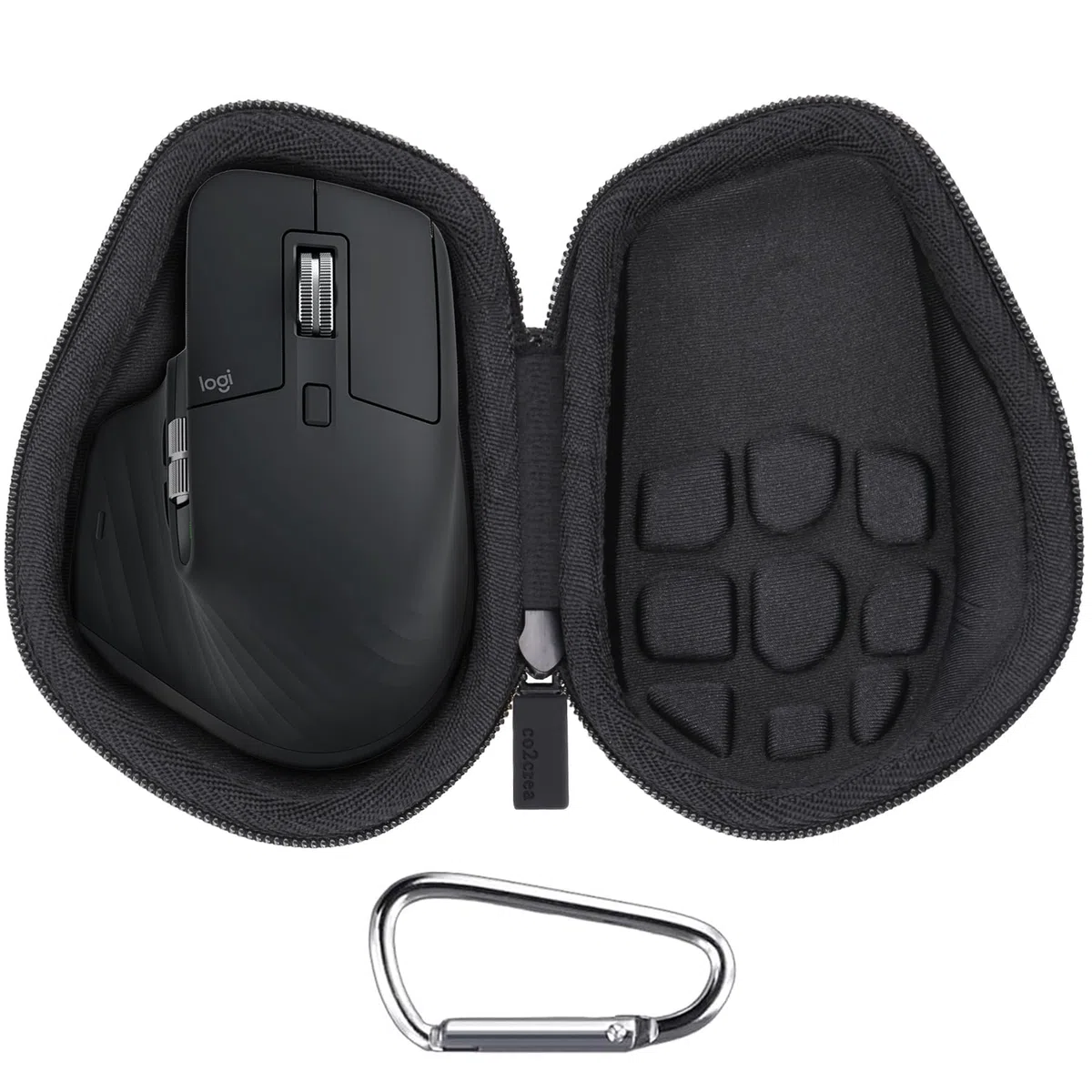 co2CREA Hart Schutz Hülle Etui Tasche für Logitech MX Master 4 /Master 3 /Master 3S Kabellose Maus,(Nur Tasche, Maus Nicht enthalten)