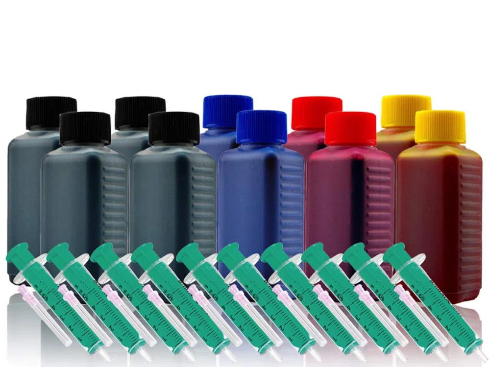 1000ml Nachfülltinte Druckertinte Refillset für CANON-Druckerpatronen PG-545 PG-545XL CL-546 CL-546XL inkl. Zubehör