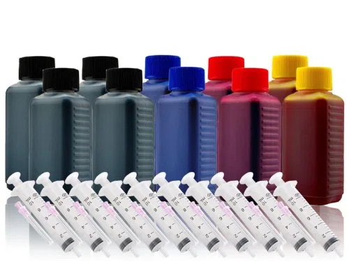 1000ml Nachfülltinte Druckertinte Refillset für BROTHER-Druckerpatrone LC50 LC600 LC700 LC800 LC900