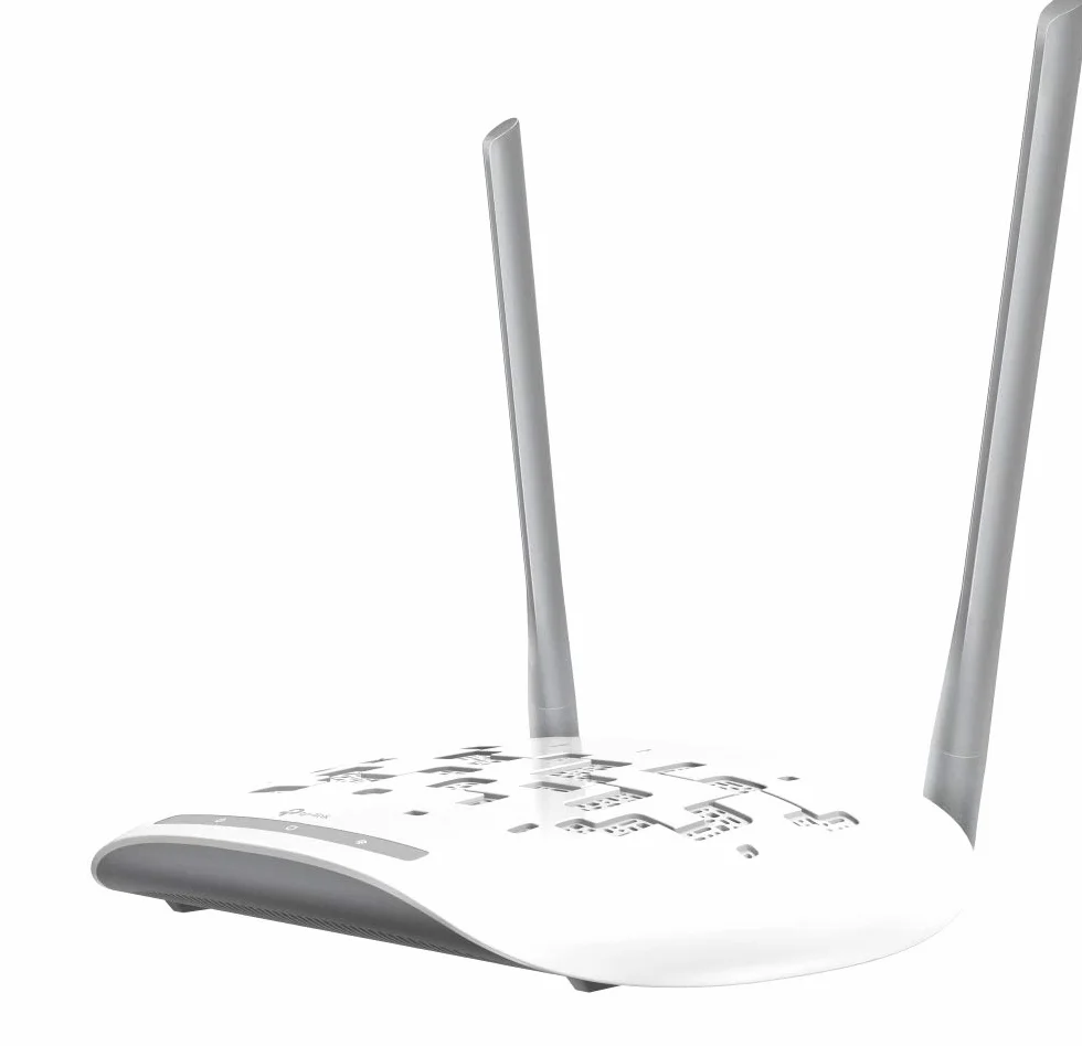 TP-Link TL-WA801N WLAN Access Point (Client, Bridget, Universal/WDFS Repeater), WPS, Zwei fixierte Antennen weiß,300 Mbps
