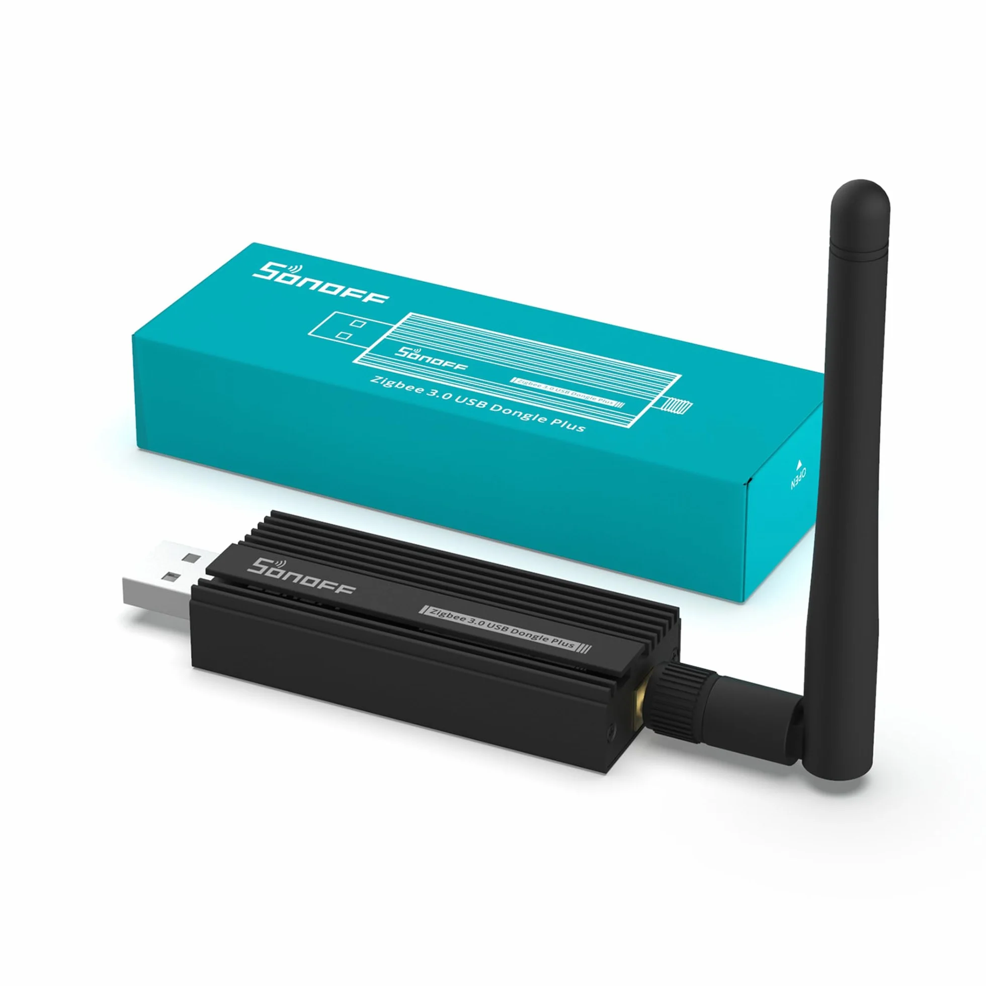 SONOFF Zigbee 3.0 USB Dongle Plus,Zigbee Gateway TI CC2652P + CP2102N Zigbee USB Stick,Zigbee Hub für ZHA in Home Assistant or Zigbee2MQTT,Open HAB etc.